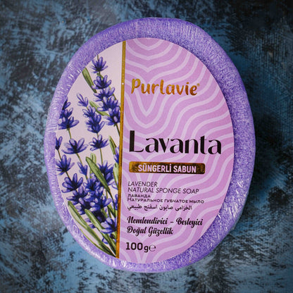 Purlavie Lavanta Süngerli Sabun - 100g