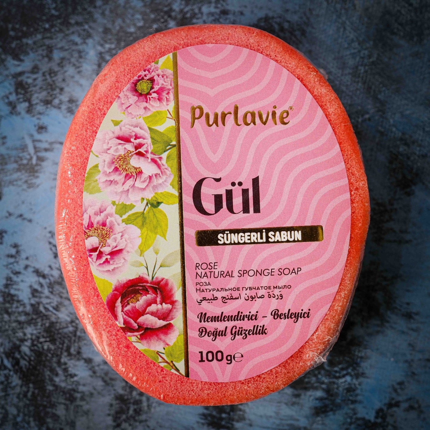 Purlavie Gül Süngerli Sabun - 100g