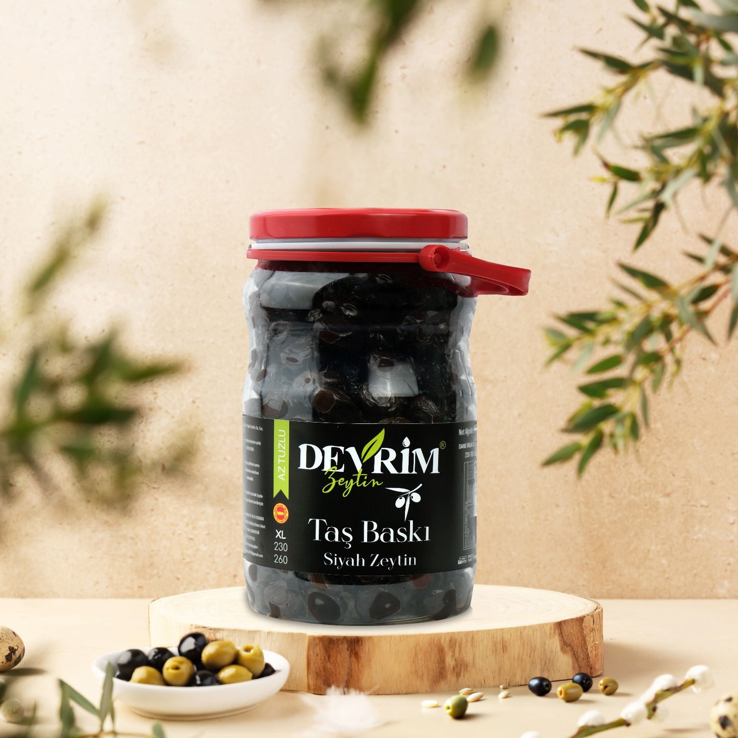 Siyah Zeytin Taş Baskı 1KG