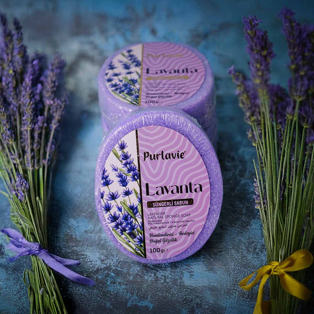 Purlavie Lavanta Süngerli Sabun - 100g